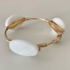White Bourbon and Boweties Bangle